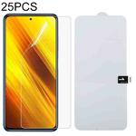 For Xiaomi Poco X3 25 PCS Full Screen Protector Explosion-proof Hydrogel Film