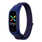 For OPPO Watch Nylon Watch Band(Dark Blue)