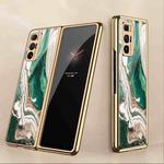 For Xiaomi Mi Mix Fold GKK Marble Pattern Electroplating Painted Glass Case(Marble 04)