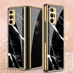 For Xiaomi Mi Mix Fold GKK Marble Pattern Electroplating Painted Glass Case(Marble 07)
