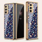 For Xiaomi Mi Mix Fold GKK Floral Pattern Electroplating Painted Glass Case(Floral 03)