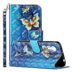 For Samsung Galaxy Xcover 5 3D Pattern Horizontal Flip PU Leather Case with Holder & Card Slots & Wallet(Rankine Butterfly)