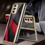 For Xiaomi Mi Mix Fold GKK Electroplating Painted Glass Phone Case(Red and Black)