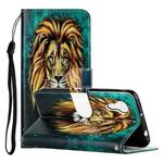 For Samsung Galaxy Xcover 5 Oil Embossed Pattern Horizontal Flip PU Leather Case with Holder & Card Slots & Wallet & Lanyard(Lion)