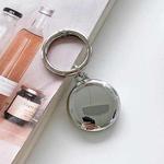 Electroplating TPU Soft Protective Case for AirTag, with Key Ring(Silver)