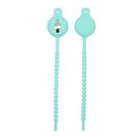 Drawstring Type Luminous Silicone Protective Case for AirTag(Mint Green)