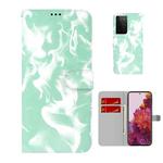 For Samsung Galaxy S21 Ultra 5G Cloud Fog Pattern Horizontal Flip Leather Case with Holder & Card Slot & Wallet(Mint Green)