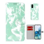 For Samsung Galaxy S20 Cloud Fog Pattern Horizontal Flip Leather Case with Holder & Card Slot & Wallet(Mint Green)