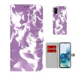 For Samsung Galaxy S20 Cloud Fog Pattern Horizontal Flip Leather Case with Holder & Card Slot & Wallet(Purple)