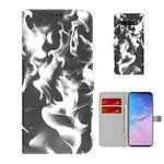 For Samsung Galaxy S10 Cloud Fog Pattern Horizontal Flip Leather Case with Holder & Card Slot & Wallet(Black)