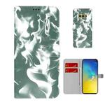 For Samsung Galaxy S10e Cloud Fog Pattern Horizontal Flip Leather Case with Holder & Card Slot & Wallet(Dark Green)
