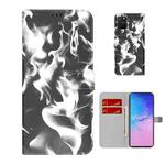 For Samsung Galaxy S10 Lite / A91 Cloud Fog Pattern Horizontal Flip Leather Case with Holder & Card Slot & Wallet(Black)