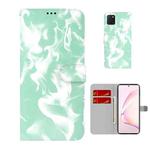 For Samsung Galaxy Note10 Lite /A81 Cloud Fog Pattern Horizontal Flip Leather Case with Holder & Card Slot & Wallet(Mint Green)