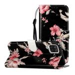 For Samsung Galaxy A22 4G Colored Drawing Marble Pattern Horizontal Flip PU Leather Case with Holder & Card Slots & Wallet(Azalea)
