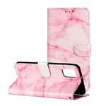 For Samsung Galaxy A82 5G Colored Drawing Marble Pattern Horizontal Flip PU Leather Case with Holder & Card Slots & Wallet(Pink Marble)