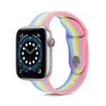 Rainbow Silicone Strap Watch Band For Apple Watch Series 7 41mm / 6 & SE & 5 & 4 40mm / 3 & 2 & 1 38mm(1)