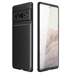 For Google Pixel 6 Pro Carbon Fiber Texture Shockproof TPU Case(Black)