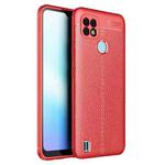 For OPPO Realme C21 Litchi Texture TPU Shockproof Case(Red)