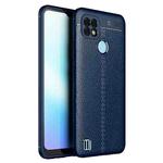 For OPPO Realme C21 Litchi Texture TPU Shockproof Case(Navy Blue)