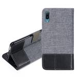 For Huawei Y6 Pro (2019) MUXMA MX102 Horizontal Flip Canvas Leather Case with Stand & Card Slot & Wallet Function(Black)
