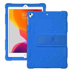 All-inclusive Silicone Shockproof Case with Holder For iPad 9.7 2018/2017 / Air 2 / Air / Pro 9.7 2016(Blue)