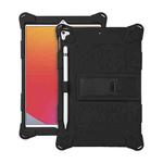 All-inclusive Silicone Shockproof Case with Holder For iPad mini 5 / 4(Black)