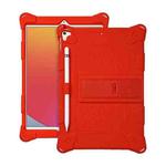 All-inclusive Silicone Shockproof Case with Holder For iPad mini 5 / 4(Red)