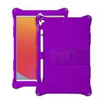 All-inclusive Silicone Shockproof Case with Holder For iPad mini 5 / 4(Purple)