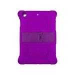 All-inclusive Silicone Shockproof Case with Holder For iPad Pro 10.5 / 10.2 2021 / 2020 / 2019 / Air 3(Purple)