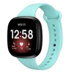 For Fitbit Versa 3 Silicone Watch Band(Mint Green)