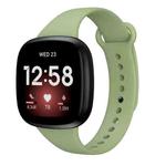 For Fitbit Versa 3 Silicone Watch Band(Matcha Green)