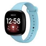 For Fitbit Versa 3 Silicone Watch Band(Light Blue)