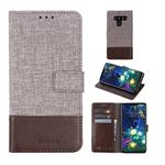 For LG V50 MUXMA MX102 Horizontal Flip Canvas Leather Case with Stand & Card Slot & Wallet Function(Brown)