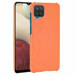 For Samsung Galaxy A22 4G Shockproof Crocodile Texture PC + PU Case(Orange)