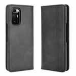 For Xiaomi Mi Mix Fold Magnetic Buckle Retro Crazy Horse Texture Horizontal Flip Leather Case with Holder & Card Slots & Photo Frame(Black)
