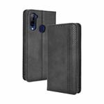 For ZTE Libero 5G Magnetic Buckle Retro Crazy Horse Texture Horizontal Flip Leather Case with Holder & Card Slots & Photo Frame(Black)