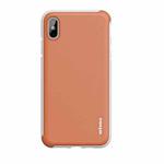For iPhone X / XS wlons PC + TPU Shockproof Protective Case(Orange)