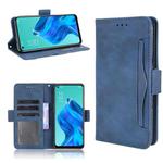 For OPPO Reno5 A Skin Feel Calf Pattern Horizontal Flip Leather Case with Holder & Card Slots & Photo Frame(Blue)