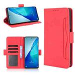 For TCL 20 5G / 20S Skin Feel Calf Pattern Horizontal Flip Leather Case with Holder & Card Slots & Photo Frame(Red)