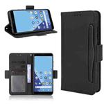 For Wiko Y51 / Sunny 5 Lite Skin Feel Calf Pattern Horizontal Flip Leather Case with Holder & Card Slots & Photo Frame(Black)