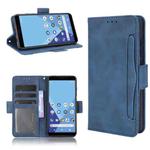 For Wiko Y51 / Sunny 5 Lite Skin Feel Calf Pattern Horizontal Flip Leather Case with Holder & Card Slots & Photo Frame(Blue)