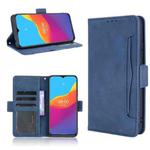 For Ulefone Note 10 Skin Feel Calf Pattern Horizontal Flip Leather Case with Holder & Card Slots & Photo Frame(Blue)
