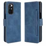 For Xiaomi Mi Mix Fold Skin Feel Calf Pattern Horizontal Flip Leather Case with Holder & Card Slots & Photo Frame(Blue)