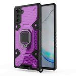 For Samsung Galaxy Note10 Space PC+TPU Ring Holder Protective Case(Purple)