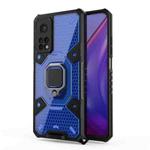 For Xiaomi Mi 10T Pro Space PC+TPU Ring Holder Protective Case(Blue)