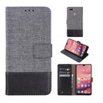 For OPPO A7 MUXMA MX102 Horizontal Flip Canvas Leather Case with Stand & Card Slot & Wallet Function(Black)
