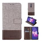 MUXMA MX102 Horizontal Flip Canvas Leather Case with Stand & Card Slot & Wallet Function(Brown)