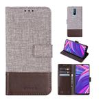 For OPPO R17 Pro MUXMA MX102 Horizontal Flip Canvas Leather Case with Stand & Card Slot & Wallet Function(Brown)