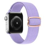 8-shaped Buckle Nylon Watch Band For Apple Watch Series 8&7 41mm / SE 2&6&SE&5&4 40mm / 3&2&1 38mm(Light Purple)