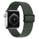 8-shaped Buckle Nylon Watch Band For Apple Watch Ultra 49mm / Series 8&7 45mm / SE 2&6&SE&5&4 44mm / 3&2&1 42mm(Dark Green)